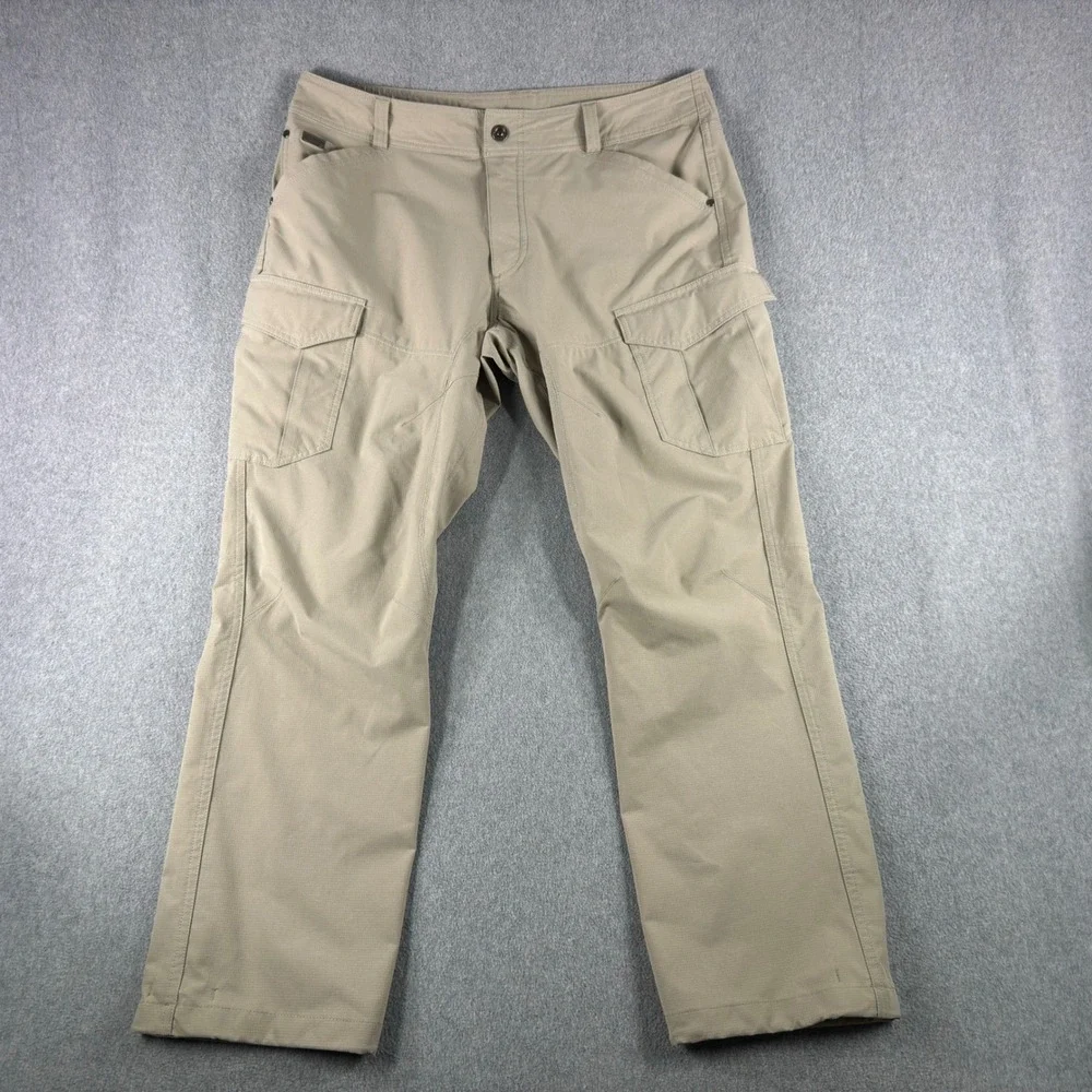 Kuhl Silencr Rogue Pants Mens 36x30 Tan Ripstop Hiking Outdoors Climbing
